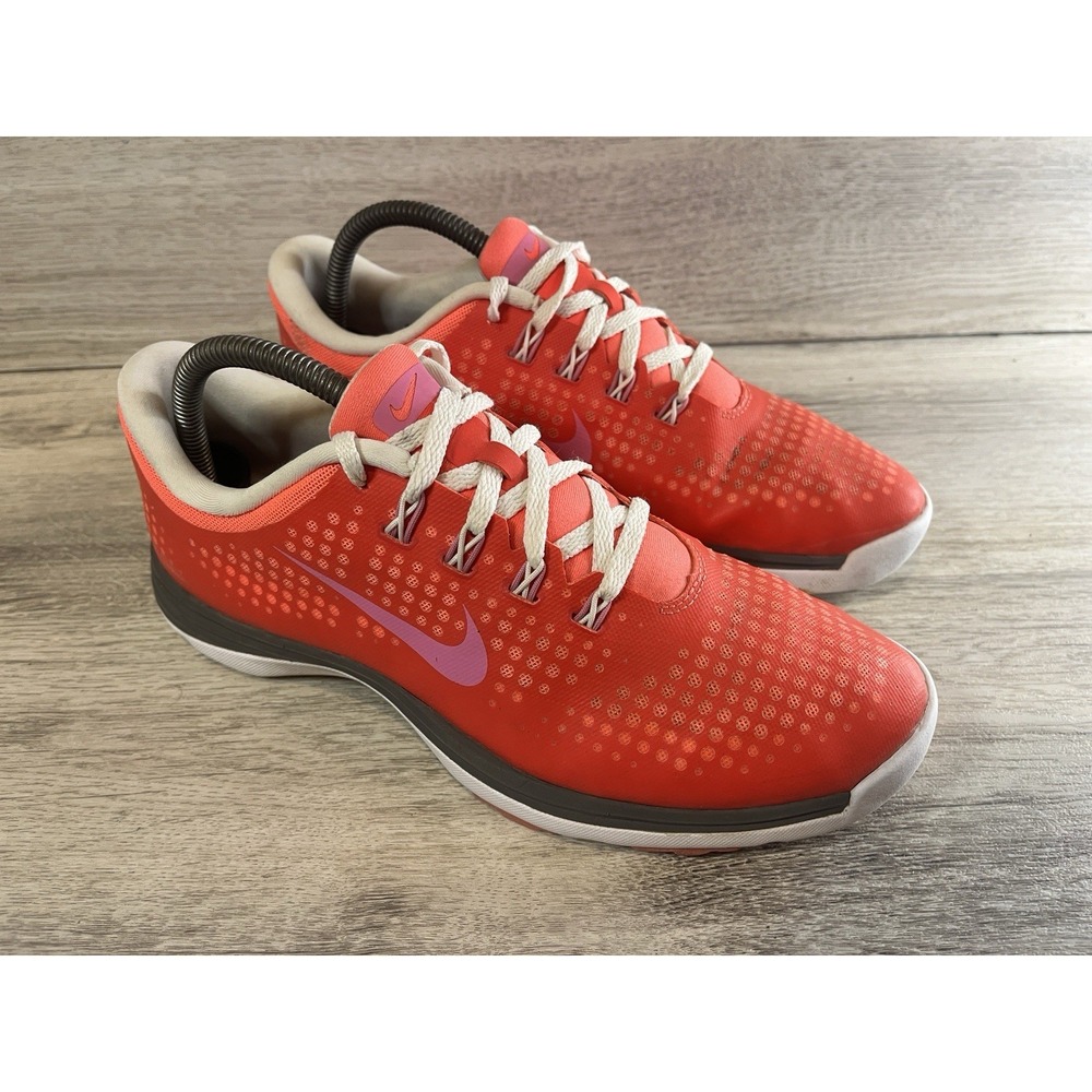 Nike Shoes Women's Lunar Empress Golf Athletic 628537-600 Pink Lace Up US 8.5